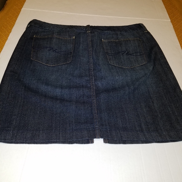 TOMMY HILFIGER denim frayed midi skirt size 16 - Picture 2 of 8